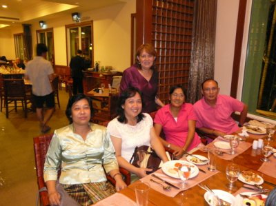 our farewell dinner