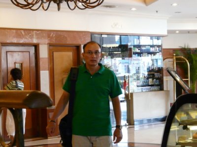 at the hotel
