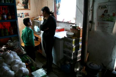 Store, Home, Mother and Son