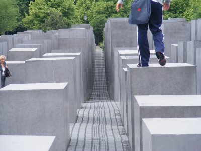 Berlin: Walking through the Monument to Murdered Jews .JPG