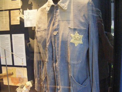 Copenhagan: an actual shirt worn in a Death Camp.JPG
