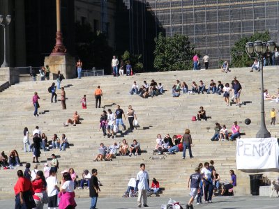 Lounging on the Rocky Steps.JPG