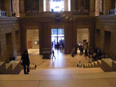 Out the front hall of the Phila. Art Museum.JPG