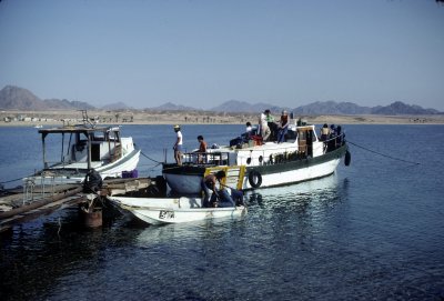 Naama Bay Jetty with Red Sea Diver Fleet