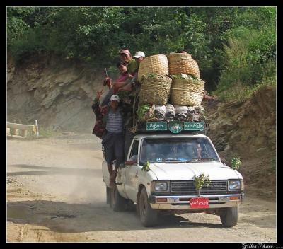 Myanmar - En route vers Kalaw, Randonne  Kalaw