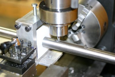 Center Drilling the Water Bottle Holes