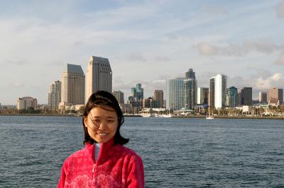 Yukiko with San Dieo Down Town (2)