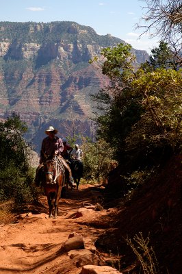 Mule Riders at North Kaibab Trail