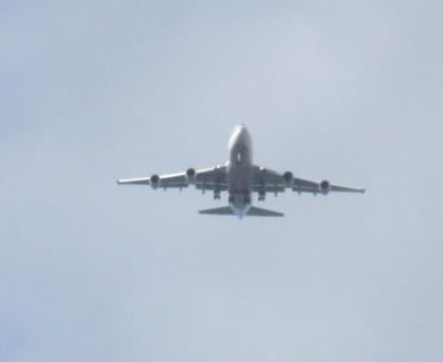 JAL 747-400 at 12:00 above after take-off....
