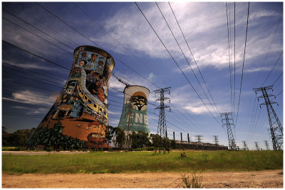 Cooling towers, Soweto, South Africa