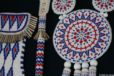 Beadwork by Kiowa artist Richard Aitson