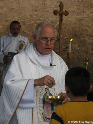 Archbishop Shehan at outdoor mass