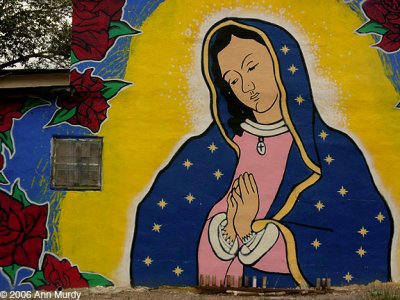 Wall with Our Lady of Guadalupe
