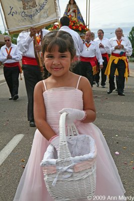 Flower girl in pink