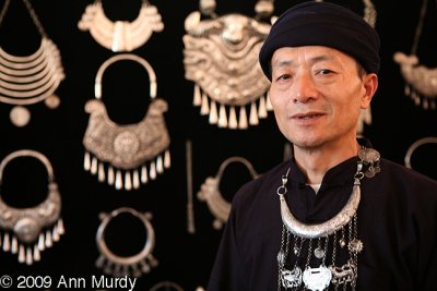 Gui Wu with his jewelry