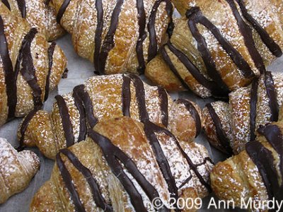 Croissants with chocolate