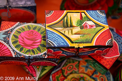 Painted boxes by Ghulam Sarwar