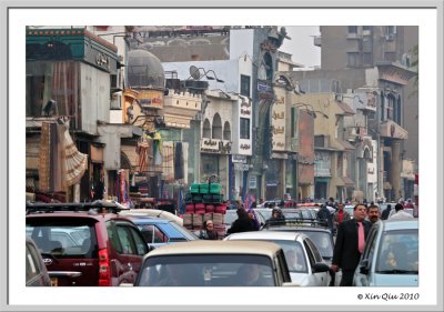 A normal street of Cairo