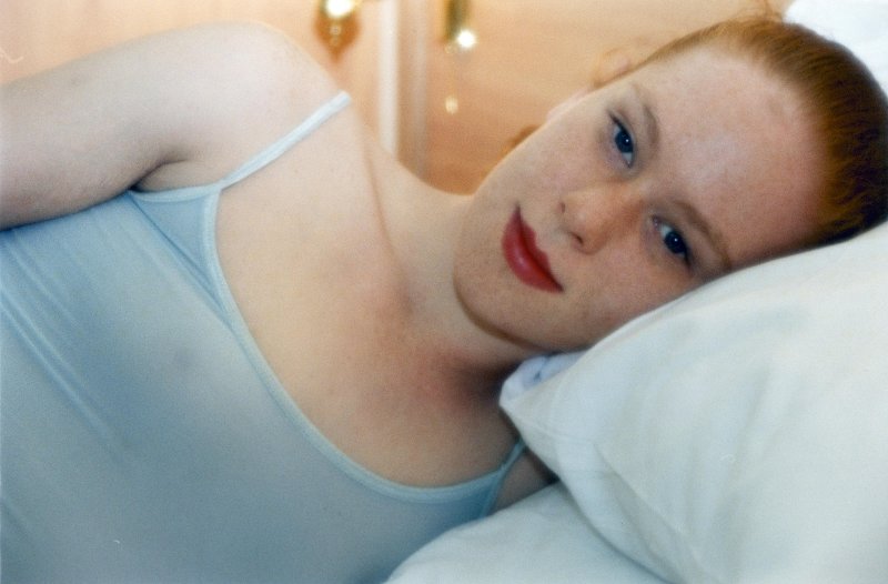 Ginger red lips