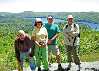 Our Group at the Summit;  Merrymeeting Lake