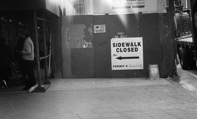 Sidewalk Closed