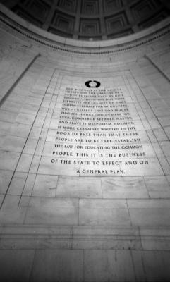 Jefferson Memorial, writings