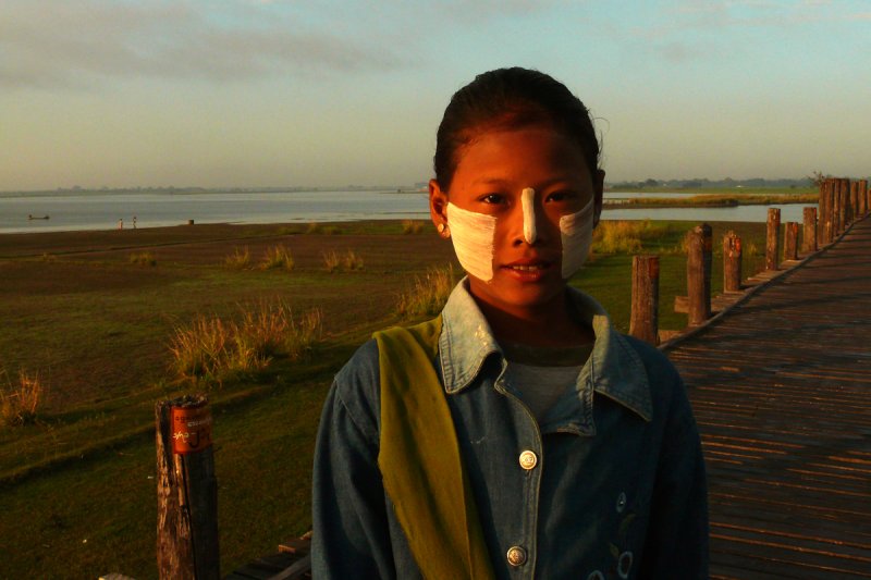 Girl on U Bein Bridge.jpg