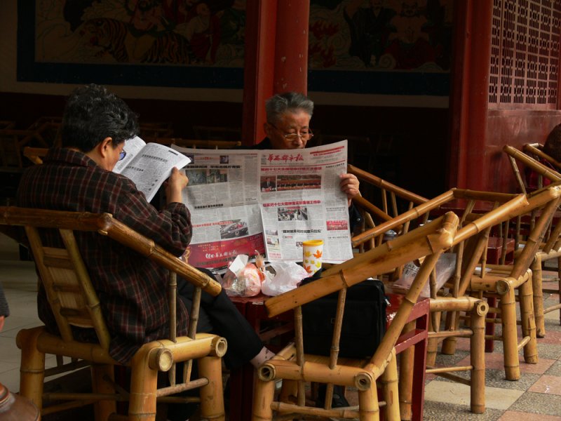 Tea garden in ChengDu