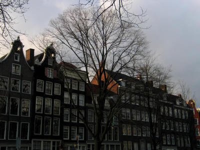 Houses along canal