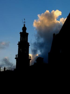 Evening above Amsterdam