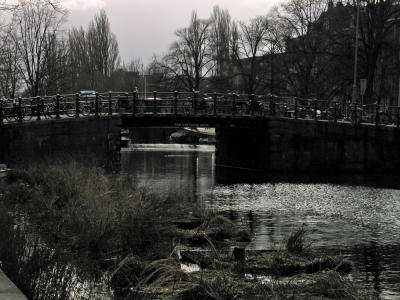 Wintery canal