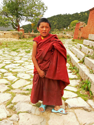 Boy monk in Reting