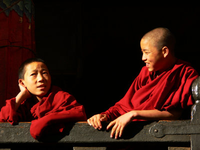 Two monks chatting