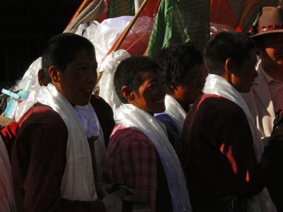 Pilgrims at Barkhor Square