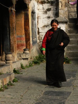Woman in Drepung