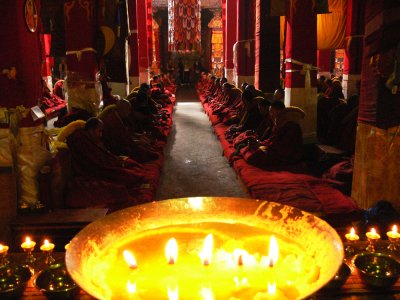 Golden Candle in Drepung
