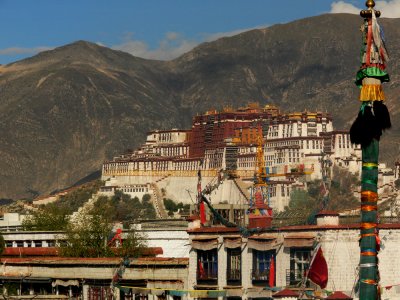 View of Potala from the Jokhang