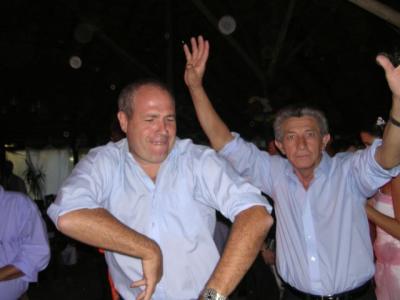 bailando con Franco Macri