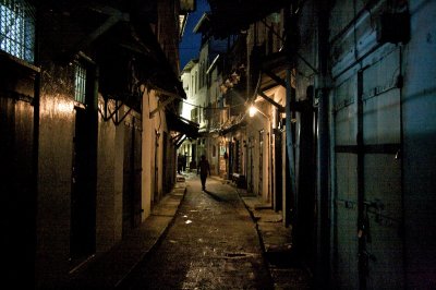 Stone Town at night