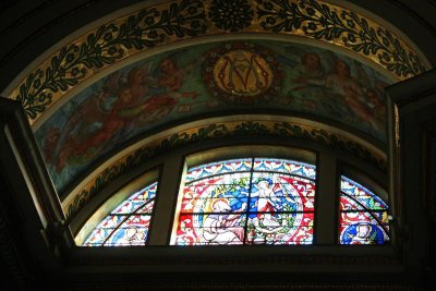 Window in Stella Maris Carmelite Monastery