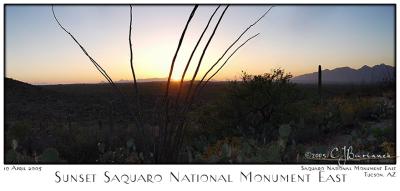 19Apr05 Sunset Saquaro National Monument East - 60-63