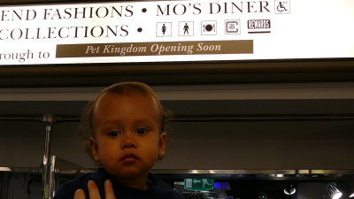 theres mo and a sign for his diner at harrods (R)