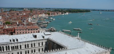 view of doges palace and eastern tail of venice (R)