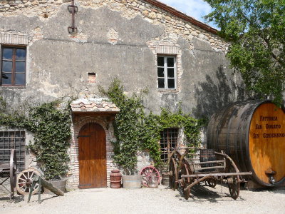 front of fattoria san donato (small local winery) (R)