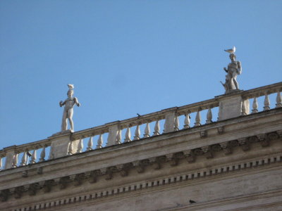 roof dancers with pigeons-piazza venezia (G)