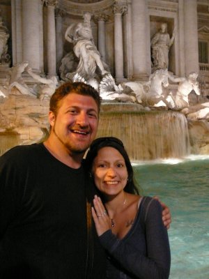 zach and adryon at trevi fountain at night (R)