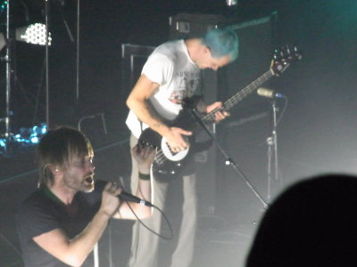 thom singing and flea on bass