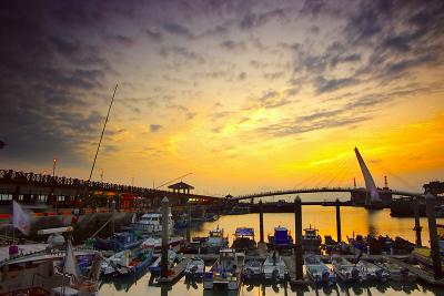 Dan-Shuei Fishermen's Wharf at Sunset