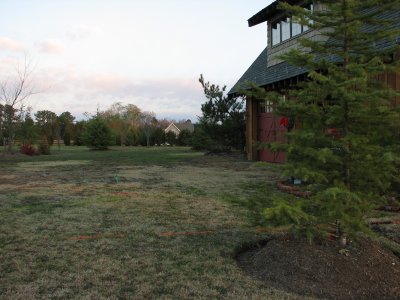 Formal entrance - where the front walkway meets the driveway