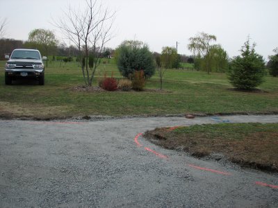 Apron and front walkway